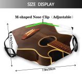 yanfind Melody Sound Wood Flamenco Accessory Acoustic Guitar Rock Play Musical Instrument Electric Dust Washable Reusable Filter and Reusable Mouth Warm Windproof Cotton Face