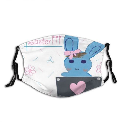 yanfind Childish Decor Fashion Ear Comic Cute Easter Grey Pocket Colorful Figure Cheerful Dust Washable Reusable Filter and Reusable Mouth Warm Windproof Cotton Face