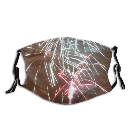 yanfind Fire July Fireworks Night Freedom Fireworks Firecracker Midnight Event Lighting Year Festival Dust Washable Reusable Filter and Reusable Mouth Warm Windproof Cotton Face