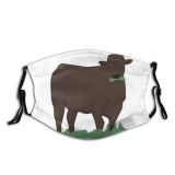 yanfind Isolated Safari Young Comic Cute Bull Wildlife Fauna Baby Design Africa Forest Dust Washable Reusable Filter and Reusable Mouth Warm Windproof Cotton Face