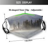 yanfind Winter Mist Frost Lake Morning Natural Icefog Atmospheric Fog Below Landscape Sky Dust Washable Reusable Filter and Reusable Mouth Warm Windproof Cotton Face