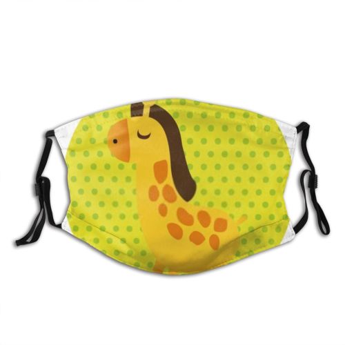 yanfind Isolated Cute Design Pet Art Tail Giraffe Cartoon Dust Washable Reusable Filter and Reusable Mouth Warm Windproof Cotton Face