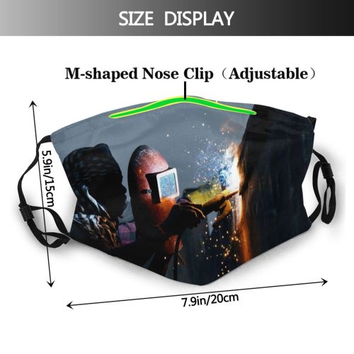 yanfind Industrial Skill Town Fix Labor Machine Busy Evening Repair Weld Work Unrecognizable Dust Washable Reusable Filter and Reusable Mouth Warm Windproof Cotton Face