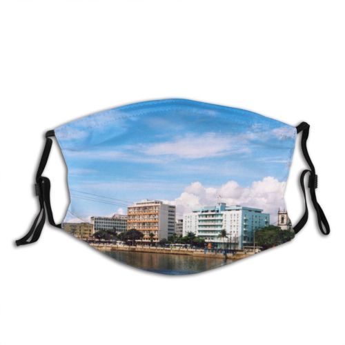 yanfind Metropolis Pernambuco Building Work Settlement Area Tourism Trip City Cloud Sky Light   Dust Washable Reusable Filter and Reusable Mouth Warm Windproof Cotton Face