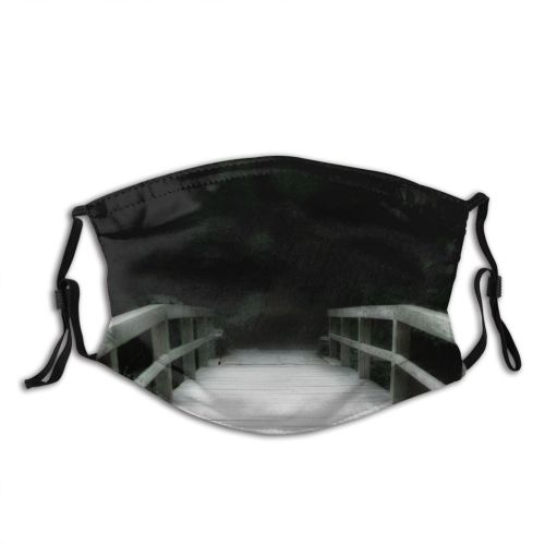 yanfind Coastline Lamp Path Lead Trip Sea Light Island Boardwalk Road Ocean Dock Dust Washable Reusable Filter and Reusable Mouth Warm Windproof Cotton Face