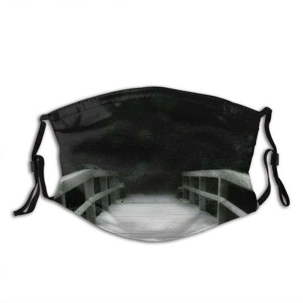 yanfind Coastline Lamp Path Lead Trip Sea Light Island Boardwalk Road Ocean Dock Dust Washable Reusable Filter and Reusable Mouth Warm Windproof Cotton Face