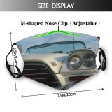 yanfind Motor Hood Old Vehicle Classic Lighting Car Classic Vehicle Car Headlamp Design Dust Washable Reusable Filter and Reusable Mouth Warm Windproof Cotton Face