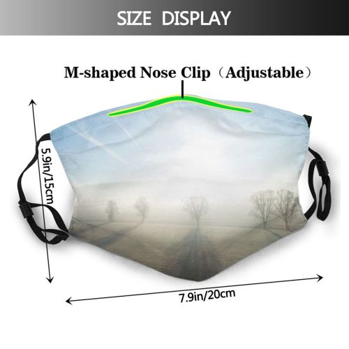 yanfind Drone Atmospheric Hope Concept Aerial Dramatic Fantasy Mood Landscape Point Spirituality Agriculture Dust Washable Reusable Filter and Reusable Mouth Warm Windproof Cotton Face