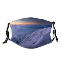 yanfind Dawn Ice Atmospheric Castleton Glowing Dramatic Jupiter Mood Hill Landscape Majestic Outer Dust Washable Reusable Filter and Reusable Mouth Warm Windproof Cotton Face