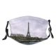 yanfind Europe Capital Cities Eiffel France Ile Landscape Riverbank Wet Seine  City Dust Washable Reusable Filter and Reusable Mouth Warm Windproof Cotton Face