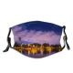 yanfind Lake Sunset Evening Dawn Clouds Beach Sun Trees Outdoors Sky Dusk Reflection Dust Washable Reusable Filter and Reusable Mouth Warm Windproof Cotton Face