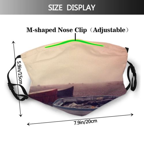 yanfind Cloud Sunset Resources Boats Landscape Sky Hastings Horizon Calm Sussex Morning Mist Dust Washable Reusable Filter and Reusable Mouth Warm Windproof Cotton Face