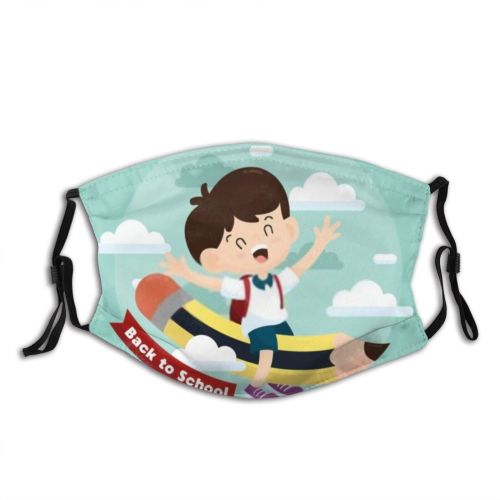 yanfind Isolated College Happiness Young Cute Kindergarten Smiling Bag Sky Kid Student Cheerful Dust Washable Reusable Filter and Reusable Mouth Warm Windproof Cotton Face
