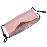yanfind Idyllic Dawn Mountain Clouds Geological Daytime Tranquil Dramatic Geology Scenery Peak Cloud Dust Washable Reusable Filter and Reusable Mouth Warm Windproof Cotton Face
