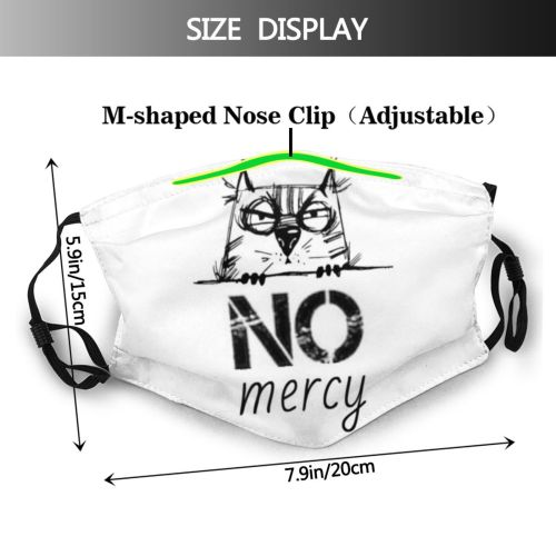 yanfind Crazy Isolated Cat Cute Mercy Design Beautiful Pet Cats Art Fun Funny Dust Washable Reusable Filter and Reusable Mouth Warm Windproof Cotton Face