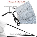 yanfind Ice Frost East Landscape Purity Frozen Tranquility Scene Snow Blank Abstract Tranquil Dust Washable Reusable Filter and Reusable Mouth Warm Windproof Cotton Face
