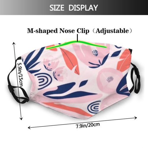 yanfind  Spring Flower Vintage Garden Flora Blooming Plant Retro Tropical Chinese Branch Dust Washable Reusable Filter and Reusable Mouth Warm Windproof Cotton Face