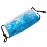 yanfind Ice Glacier Frost Frosty Snowy Iceberg Icy Frozen Mountains Winter Misty Snow Dust Washable Reusable Filter and Reusable Mouth Warm Windproof Cotton Face