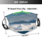 yanfind Europe Range Scandinavia Landscape Tranquility Emotion Polar Foreground Cloudscape Place Snow Scene Dust Washable Reusable Filter and Reusable Mouth Warm Windproof Cotton Face