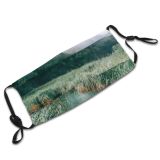 yanfind Idyllic Untouched Lake Ecology Field Greenery Silent Aqua Solitude Lawn Magnificent River Dust Washable Reusable Filter and Reusable Mouth Warm Windproof Cotton Face