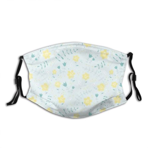 yanfind Abstract Childish Decor Fashion Cute Seamless Colorful Trendy Nursery Pastel Summer Doodle Dust Washable Reusable Filter and Reusable Mouth Warm Windproof Cotton Face
