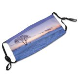 yanfind Dawn Ice East Landscape Snow Sunrise Stream Twilight River Sunlight Morning Snowfield Dust Washable Reusable Filter and Reusable Mouth Warm Windproof Cotton Face