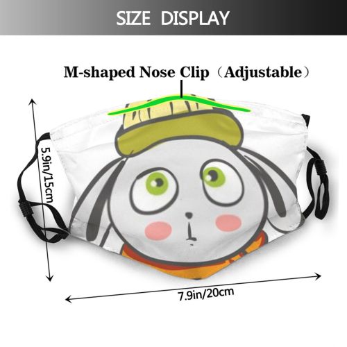 yanfind Countryside Ear Story Cute Kindergarten Warm Easter Tale Winter European Cap Hare Dust Washable Reusable Filter and Reusable Mouth Warm Windproof Cotton Face