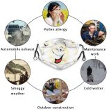 yanfind Olympic Competition Isolated Emoticon Happiness Recreation Sport Game Cute Laughing Tool Smiling Dust Washable Reusable Filter and Reusable Mouth Warm Windproof Cotton Face
