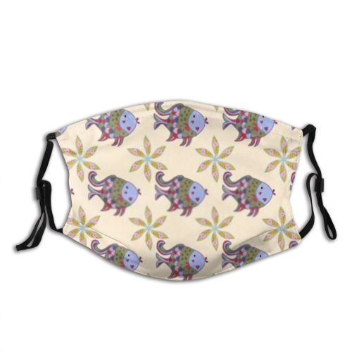 yanfind Comic Cute Dot Modish Fancy Saucy Seamless Colorful Strip Stylish Trendy Nifty Dust Washable Reusable Filter and Reusable Mouth Warm Windproof Cotton Face