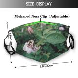 yanfind  Spring Flower Garden Flora Blooming Gardening Leafs Plant Rose Macro Leaves Dust Washable Reusable Filter and Reusable Mouth Warm Windproof Cotton Face
