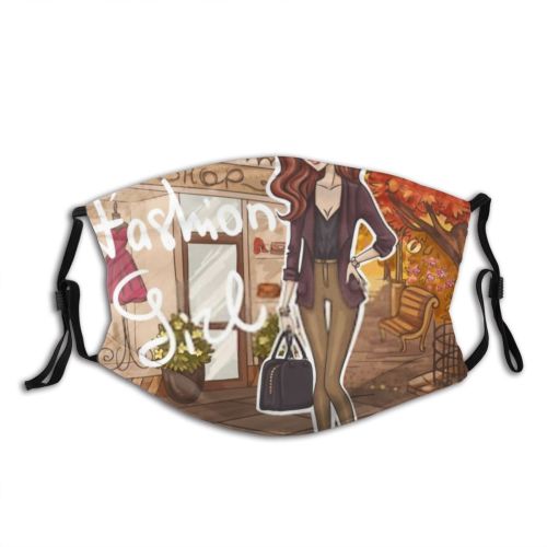 yanfind Boutique Elegant Happiness Young Fashion Cute Vogue Bag Brunette Trendy Model Beauty Dust Washable Reusable Filter and Reusable Mouth Warm Windproof Cotton Face