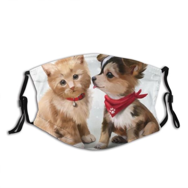 yanfind Friends Pet Dog Funny Kitten Puppy Cat Cute Dust Washable Reusable Filter and Reusable Mouth Warm Windproof Cotton Face