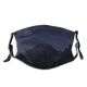 yanfind Star Landforms Mountain Night Sky Night Range Astronomical Mountainous Atmosphere Light Trekking Dust Washable Reusable Filter and Reusable Mouth Warm Windproof Cotton Face
