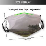 yanfind Mountain Winter Grazing Grassland Sligo Highland Mountain Sky Sheep Sheep Pasture Atmospheric Dust Washable Reusable Filter and Reusable Mouth Warm Windproof Cotton Face