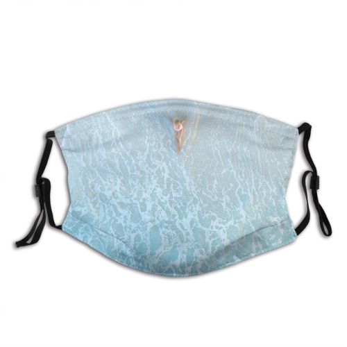 yanfind Idyllic Sit Shore Coast Vacation Faceless Seaside Shoreline Unrecognizable Journey Traveler Anonymous Dust Washable Reusable Filter and Reusable Mouth Warm Windproof Cotton Face