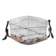 yanfind Iron Graffiti Fence Urban Expression Rusty Wire Rust Security Concrete Barb Steel Dust Washable Reusable Filter and Reusable Mouth Warm Windproof Cotton Face