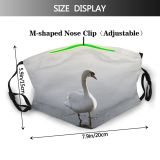 yanfind Winter Frozen Ducks Atmospheric Reflection Ice Beak Geese Duck Swans Bird Swan Dust Washable Reusable Filter and Reusable Mouth Warm Windproof Cotton Face