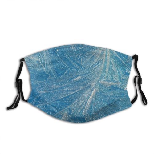 yanfind Winter Texture Frost Ice Azure Frost Dust Washable Reusable Filter and Reusable Mouth Warm Windproof Cotton Face