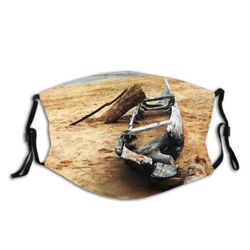 yanfind Wood Beach Isle Coast Shore Sky Paradise Sand Beach Tropic Tree Tropical Dust Washable Reusable Filter and Reusable Mouth Warm Windproof Cotton Face