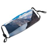 yanfind Idyllic Daylight Clouds Geological Daytime Tranquil Mountains Cliff Outdoors Sky Peaceful Rocky Dust Washable Reusable Filter and Reusable Mouth Warm Windproof Cotton Face