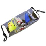 yanfind Yachting Vehicle Jachting Sport Match Sail Boat Sailing Recreation Racing Sailboat Sailing Dust Washable Reusable Filter and Reusable Mouth Warm Windproof Cotton Face