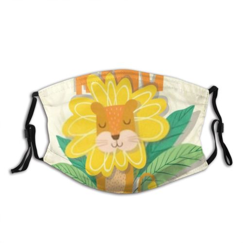 yanfind Isolated Safari Fur Cat Comic Cute Big Wildlife Kid Fauna Baby Design Dust Washable Reusable Filter and Reusable Mouth Warm Windproof Cotton Face