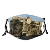 yanfind Sky Fortification Cliff Coast Sea Boat Island Rocks Coastal Mountain Landforms Promontory Dust Washable Reusable Filter and Reusable Mouth Warm Windproof Cotton Face