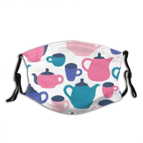 yanfind Cafe Ceramic Hot Teapot Cute Cozy Stylish Seamless Colorful Turquoise Kitchen Co Dust Washable Reusable Filter and Reusable Mouth Warm Windproof Cotton Face