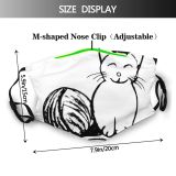 yanfind Isolated Smile Yarn Wool Cat Kitty Cute Knit Kid Cheerful Doodle Ball Dust Washable Reusable Filter and Reusable Mouth Warm Windproof Cotton Face