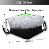 yanfind Ice Design Frost Wood Defocused Frozen Powder Night Snow Event Abstract Grain Dust Washable Reusable Filter and Reusable Mouth Warm Windproof Cotton Face