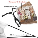 yanfind Boutique Elegant Happiness Young Fashion Cute Vogue Bag Brunette Trendy Model Beauty Dust Washable Reusable Filter and Reusable Mouth Warm Windproof Cotton Face