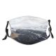 yanfind Ice Glacier Daylight Frost Frosty Mountain Snowy Icy Clouds Daytime Frozen River Dust Washable Reusable Filter and Reusable Mouth Warm Windproof Cotton Face
