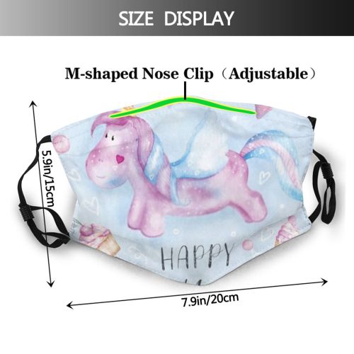 yanfind Isolated Brush Cute Colorful Watercolour Kid Child Aquarelle Written Baby Fly Design Dust Washable Reusable Filter and Reusable Mouth Warm Windproof Cotton Face