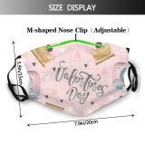 yanfind Abstract Isolated Romance Cute Seamless Winter Wedding Coffee Doodle Design Sweet Valentine Dust Washable Reusable Filter and Reusable Mouth Warm Windproof Cotton Face